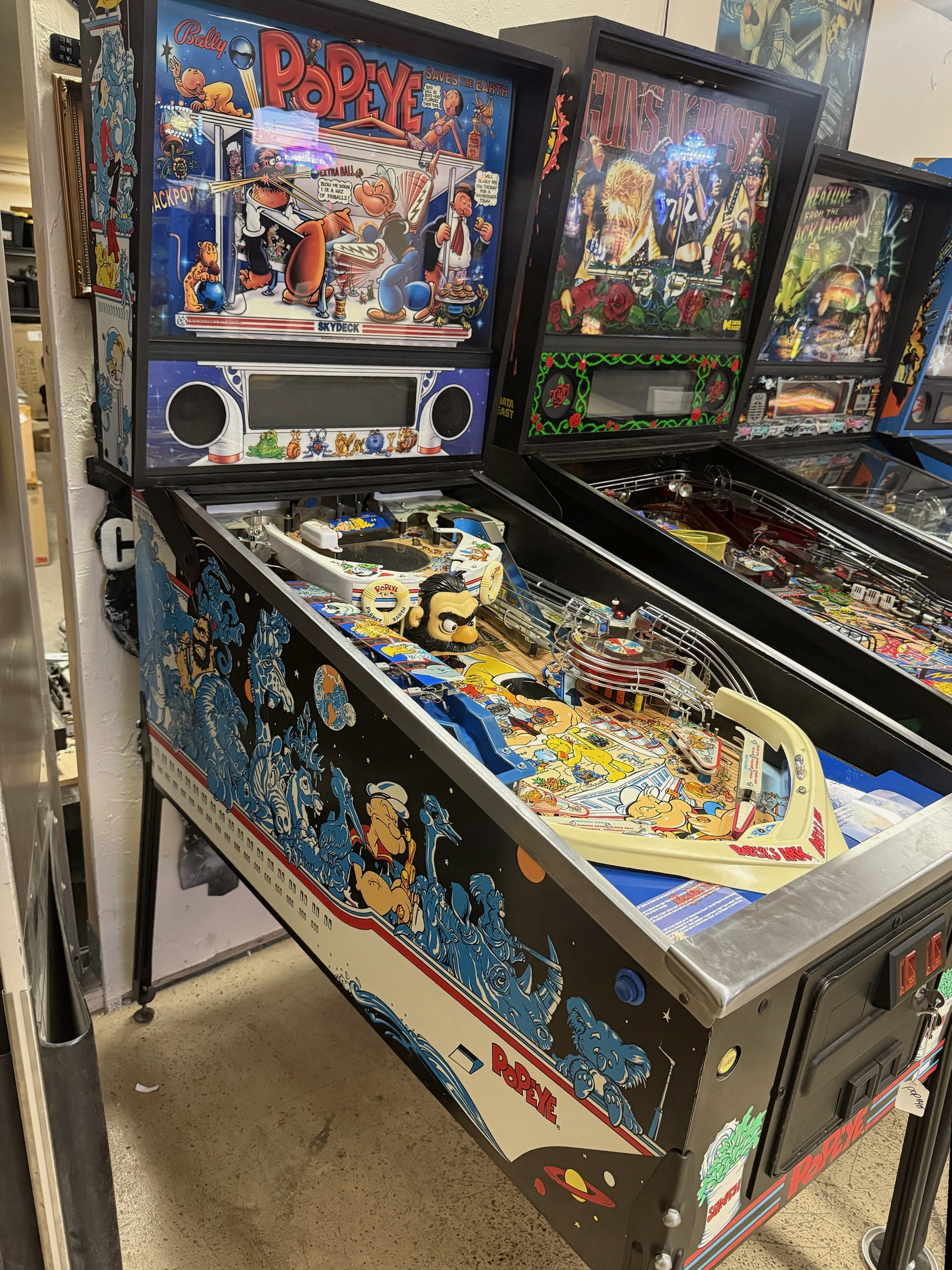Bally Popeye Saves the Earth Solid-State Pinball